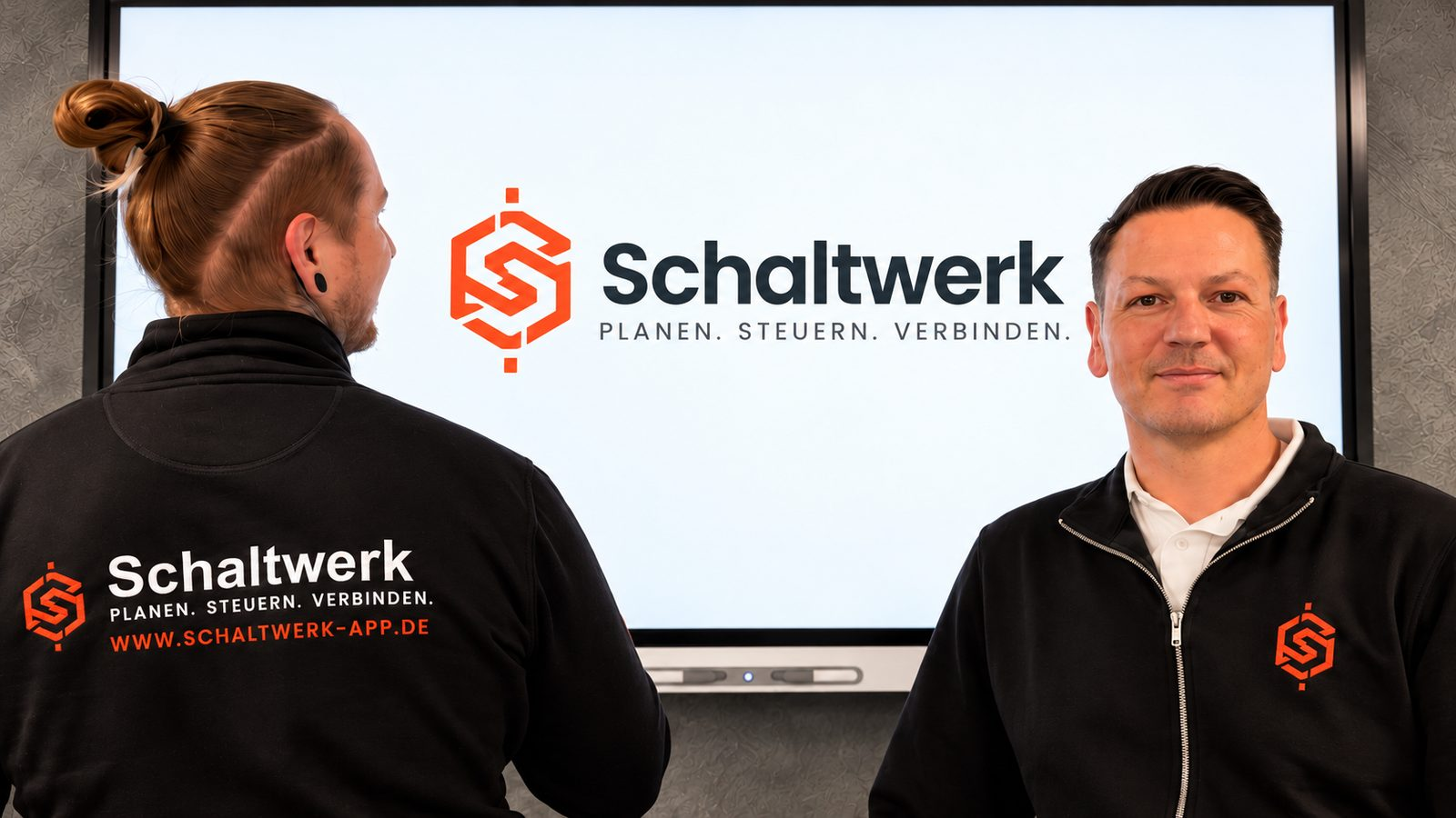 Textildruck Berlin: Schaltwerk – Rückendruck